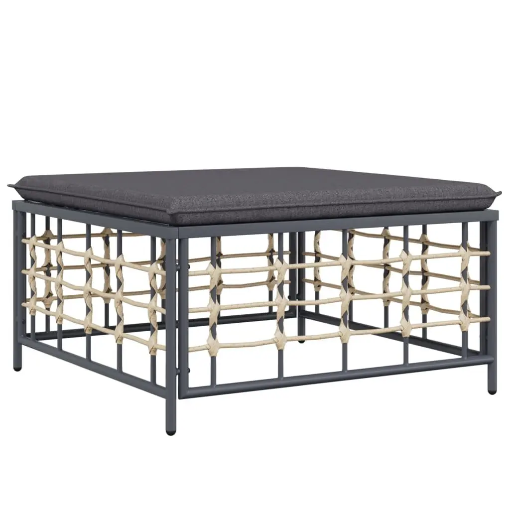 7 Piece Anthracite Garden Lounge Set with Coffee Table