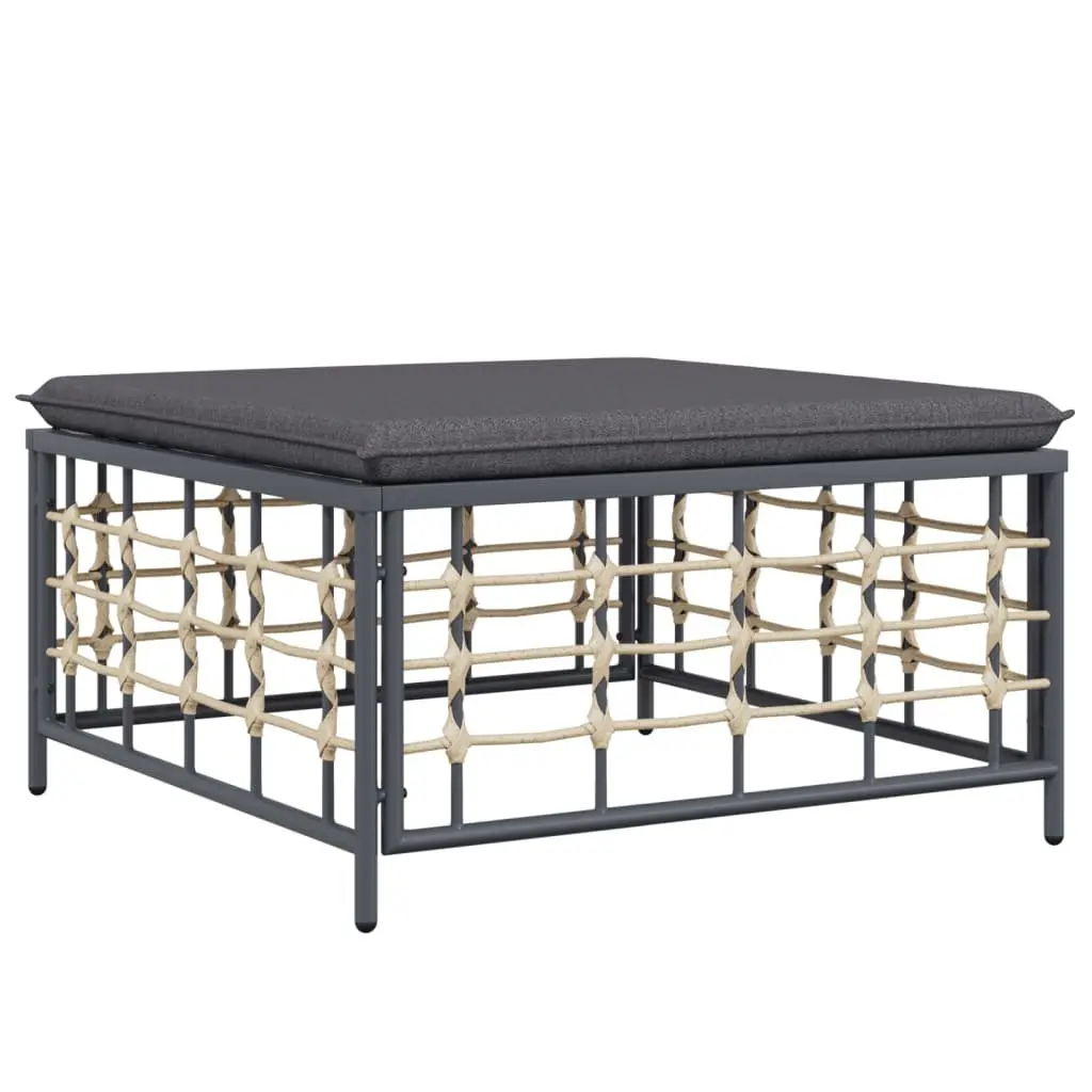 9 Piece Anthracite Garden Lounge Set with Cushions