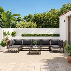 Premium 8 Piece Garden Lounge Set with Cushions