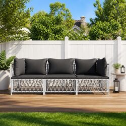 Durable 3-Piece Garden Lounge Set with Cushions