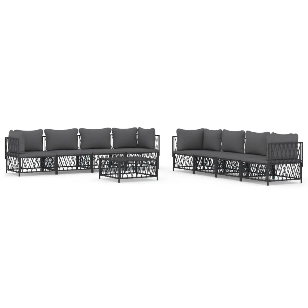 9 Piece Anthracite Garden Lounge Set