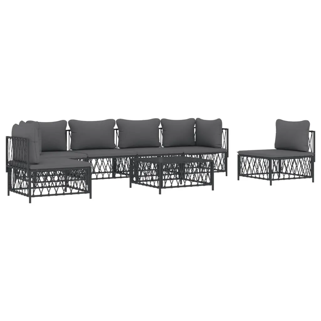 7 Piece Anthracite Modular Garden Lounge Set