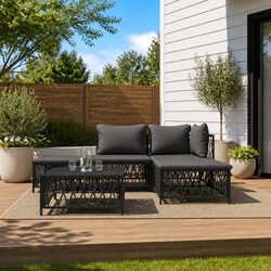 5-Piece Modular Garden Lounge Set in Anthracite