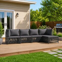 Premium 5 Piece Anthracite Garden Lounge Set