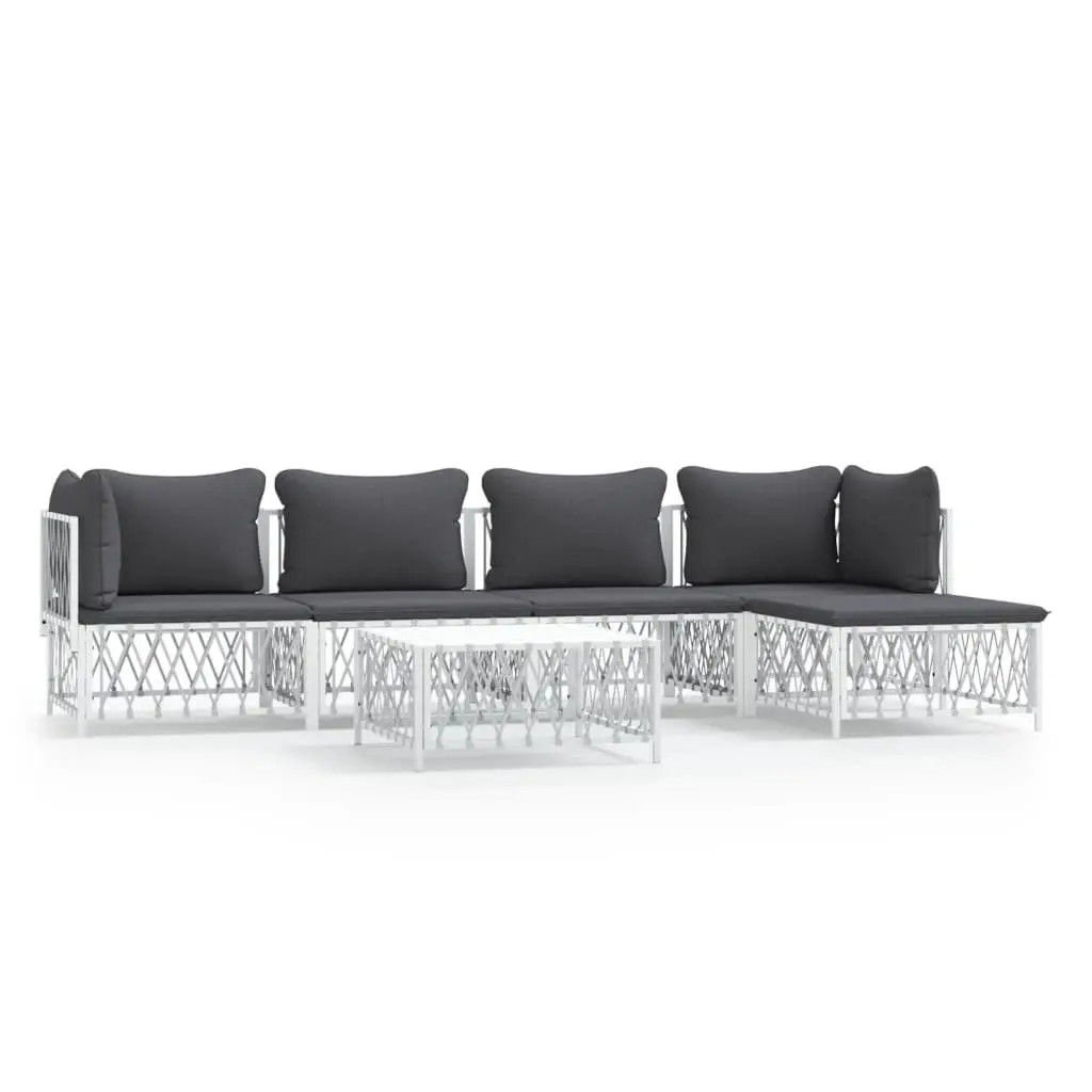 6-Piece Outdoor Lounge Set with Cushions