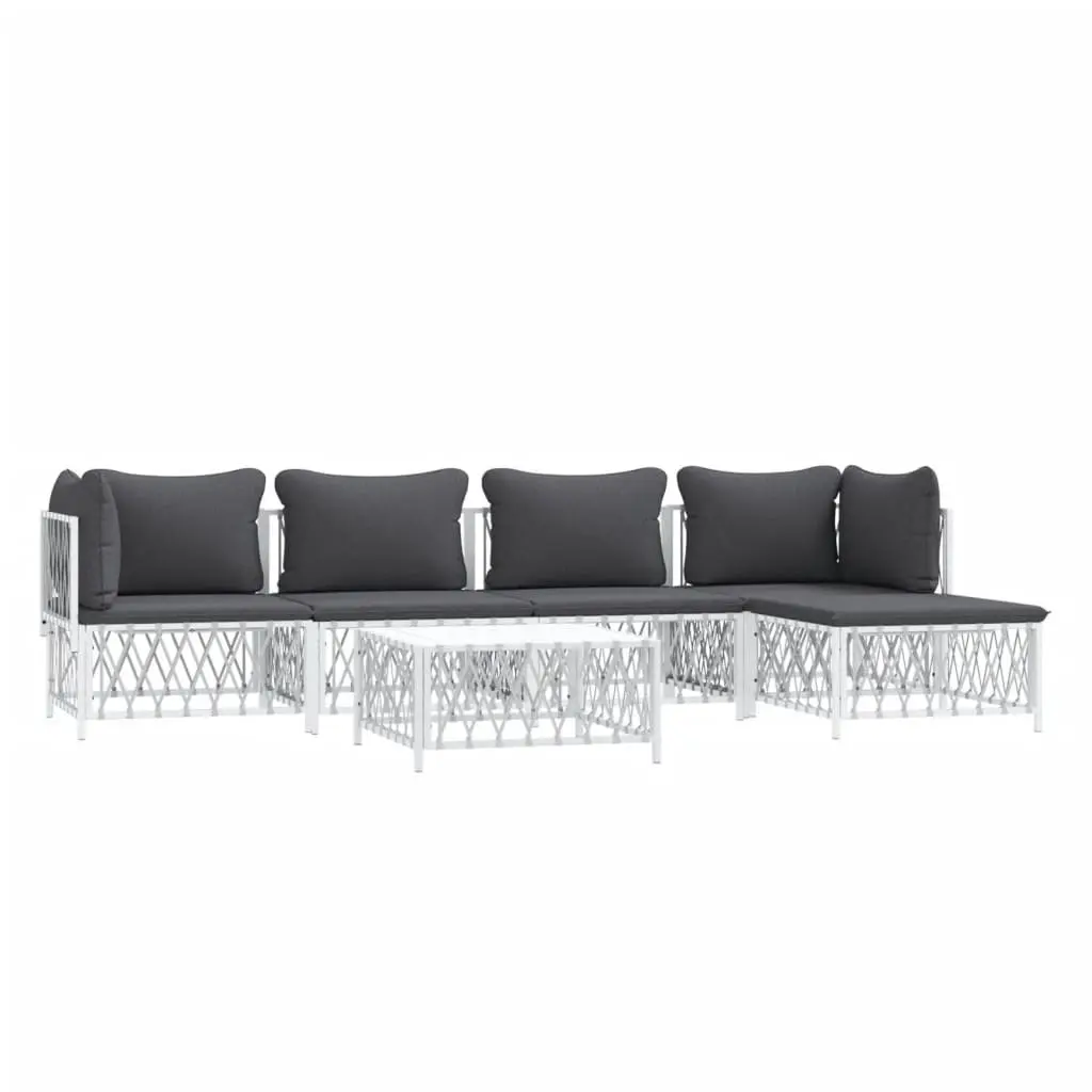 6-Piece Outdoor Lounge Set with Cushions