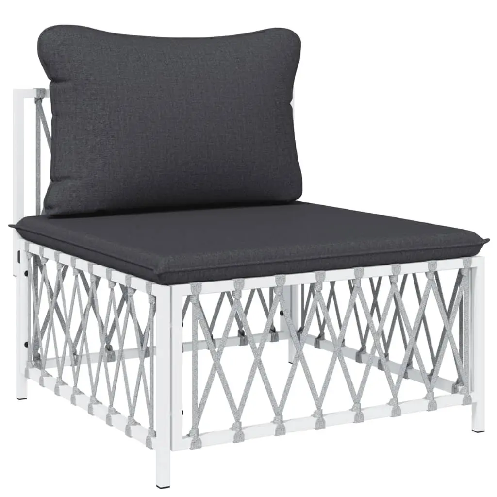 7 Piece Garden Lounge Set with Steel Frame
