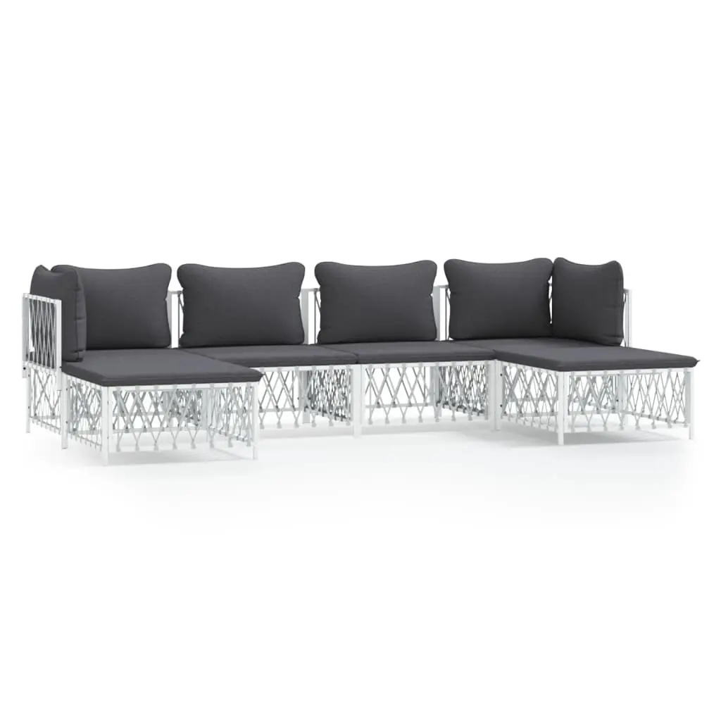 6-Piece Outdoor Garden Lounge Set with Cushions