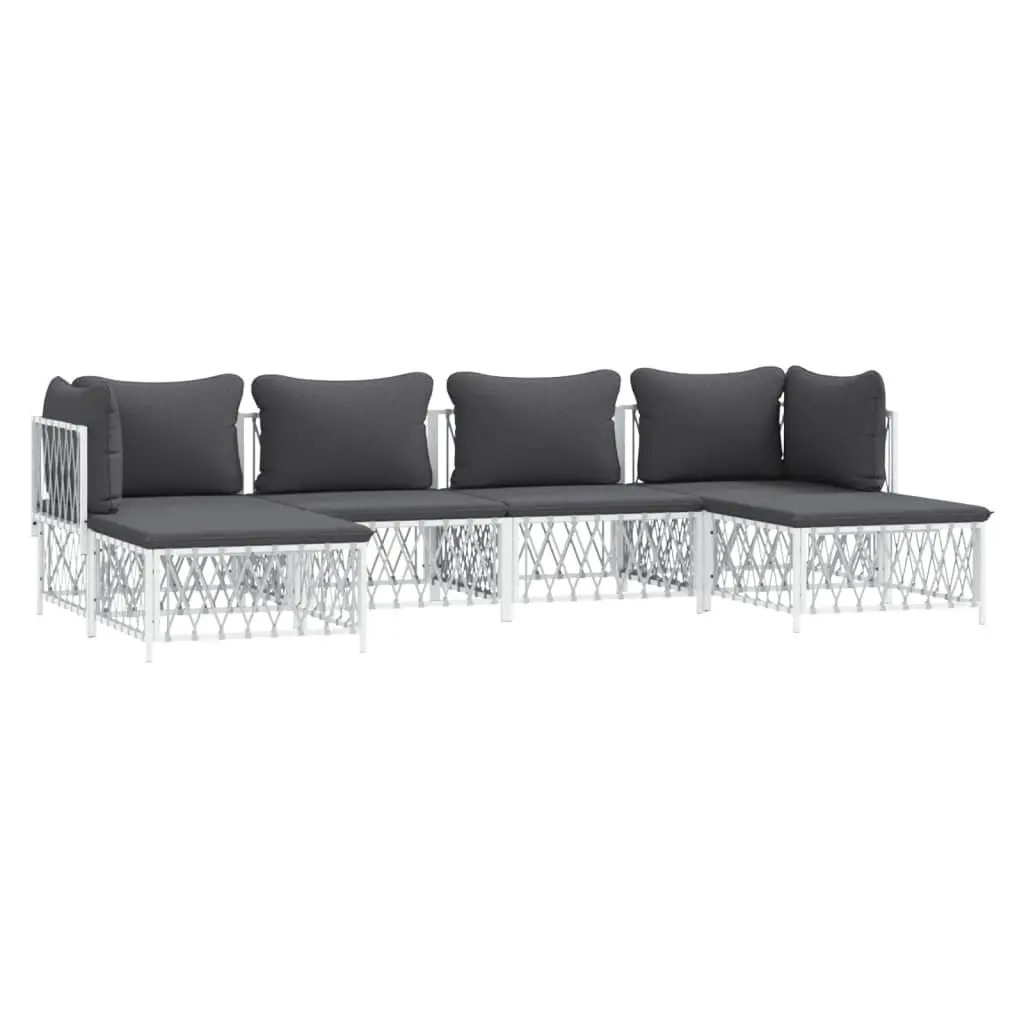 6-Piece Outdoor Garden Lounge Set with Cushions