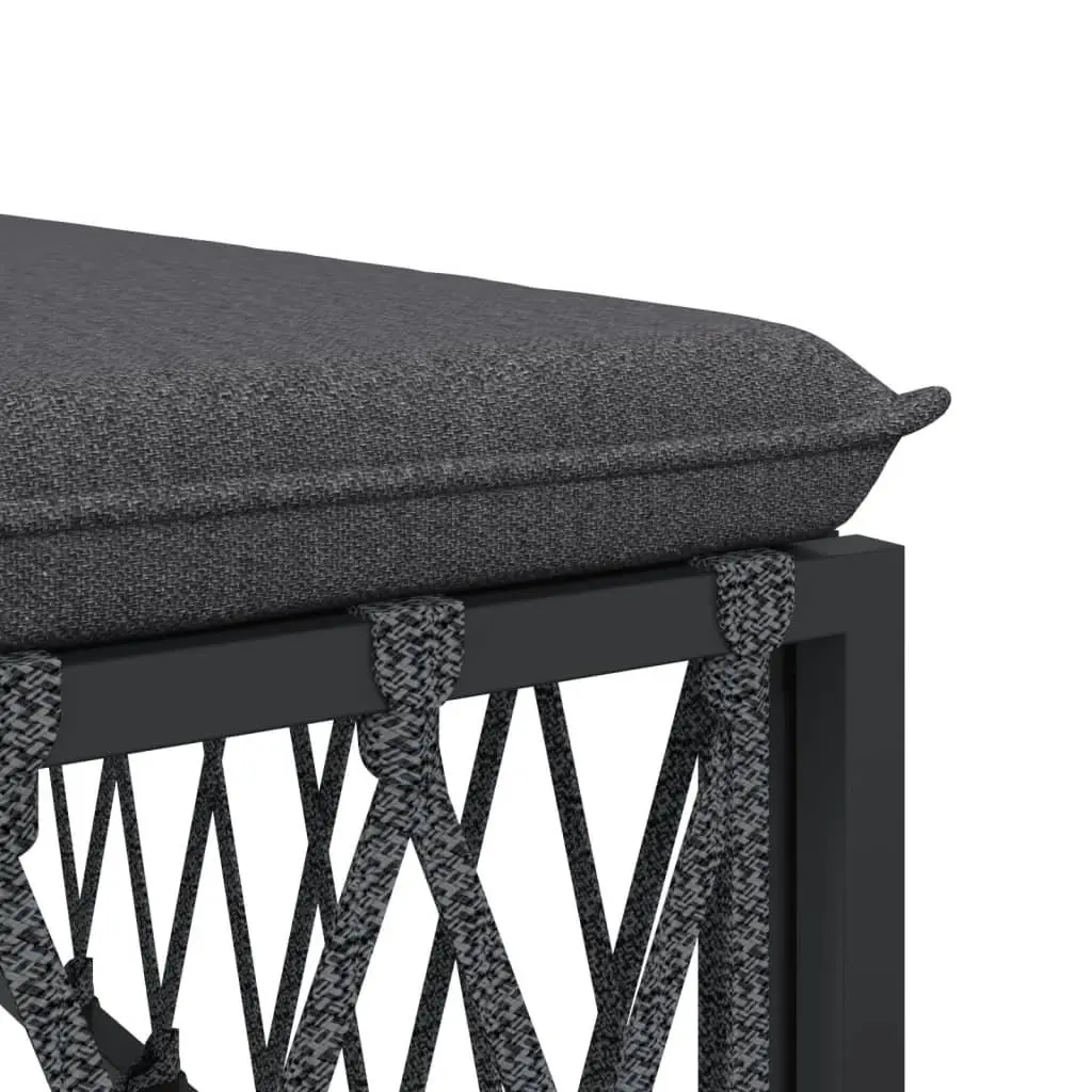 Modular 6-Piece Outdoor Garden Lounge Set in Anthracite