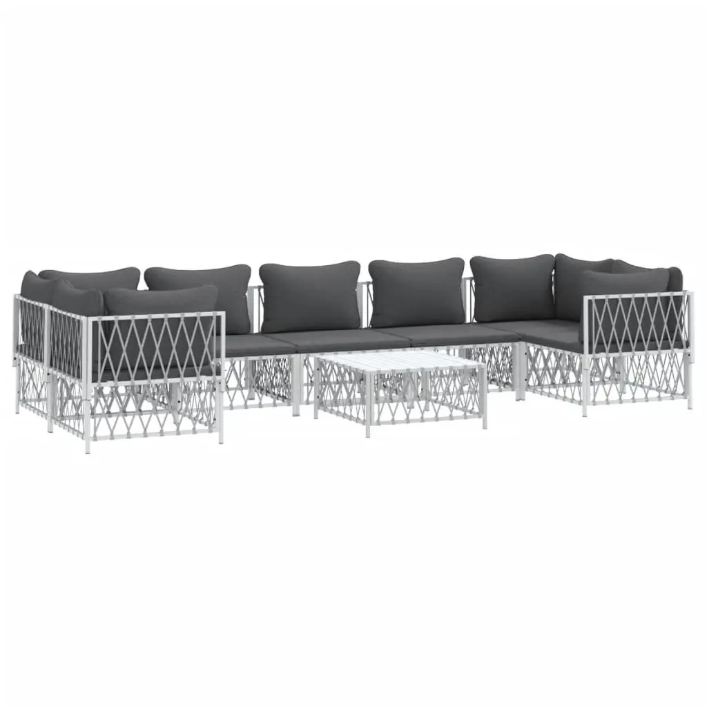 8-Piece Modular Garden Lounge Set with Cushions