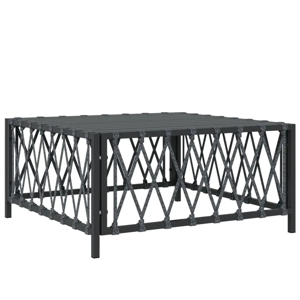9-Piece Anthracite Garden Lounge Set with Steel Frame