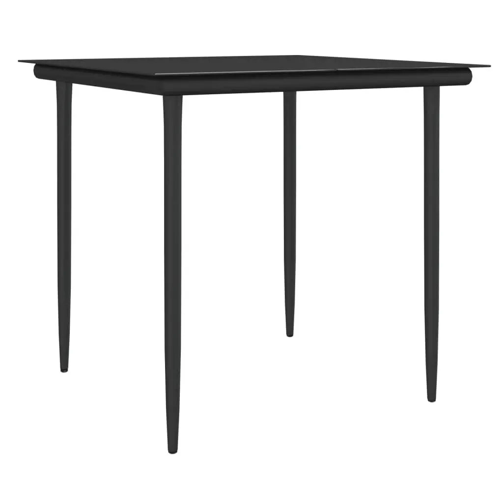 5 Piece Garden Dining Set with Steel Frame