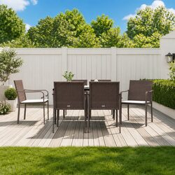 High-Quality 7 Piece Garden Dining Set with Cushions