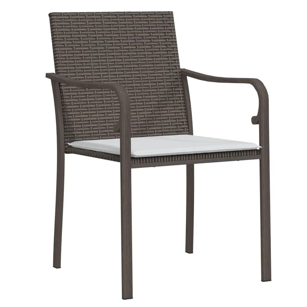 7-Piece Garden Dining Set with PE Rattan and Steel