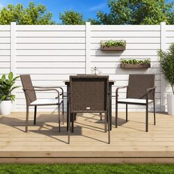 Durable 5 Piece Outdoor Dining Set with Cushions