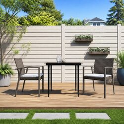 Durable 3 Piece Garden Dining Set for Outdoor Spaces