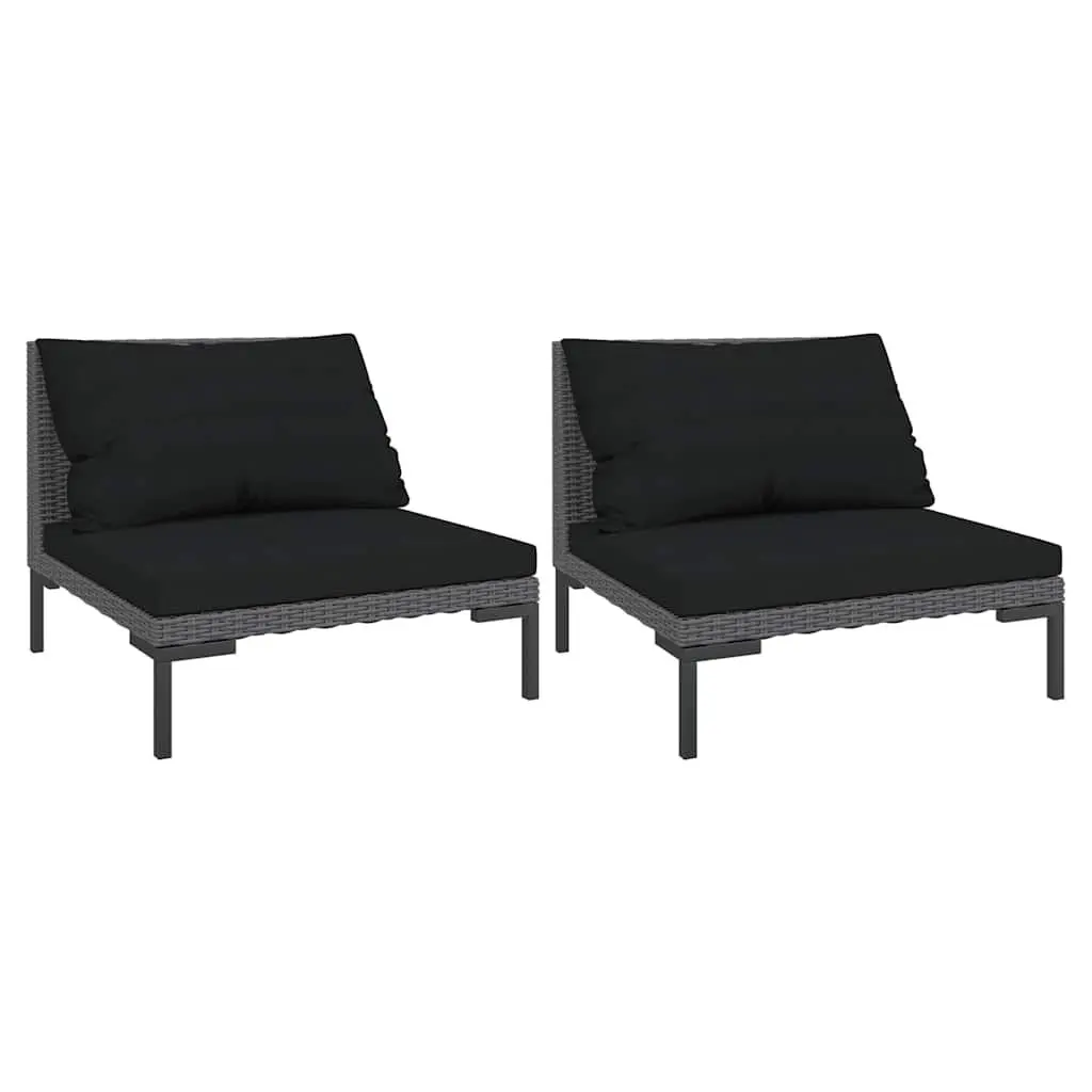 Half Round Outdoor Sectional Sofa Set with Cushions