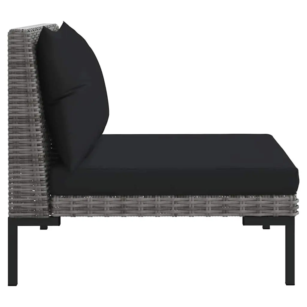 3-Piece Outdoor Sectional Sofa Set with Cushions