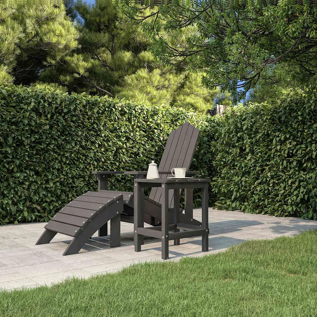Anthracite Garden Adirondack Side Table