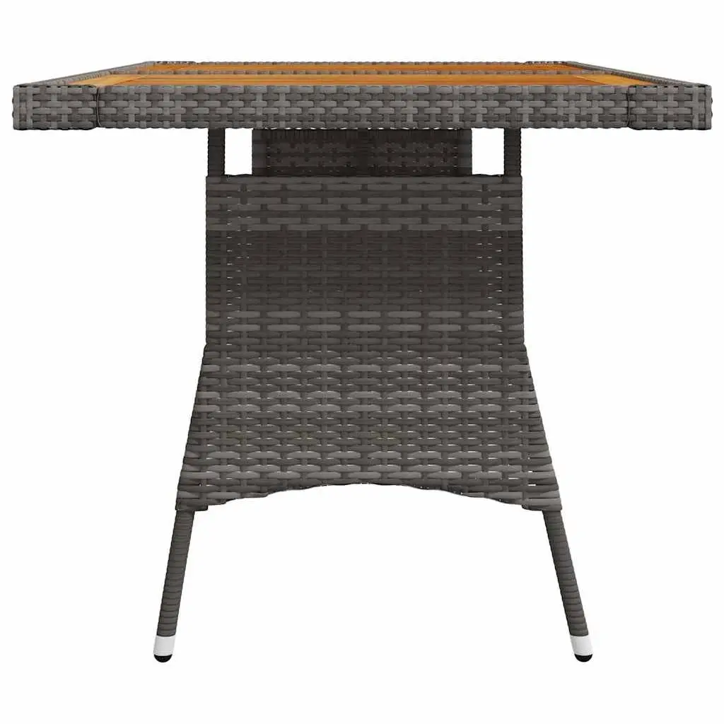 Grey Garden Dining Table 130x70x72cm