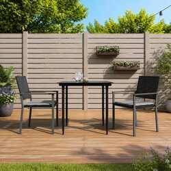 Stylish 3 Piece Garden Dining Set with Cushions