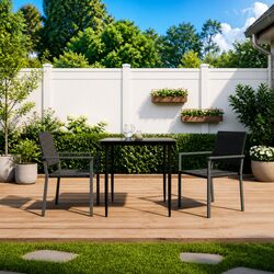 Durable 3 Piece Garden Dining Set for Outdoor Spaces