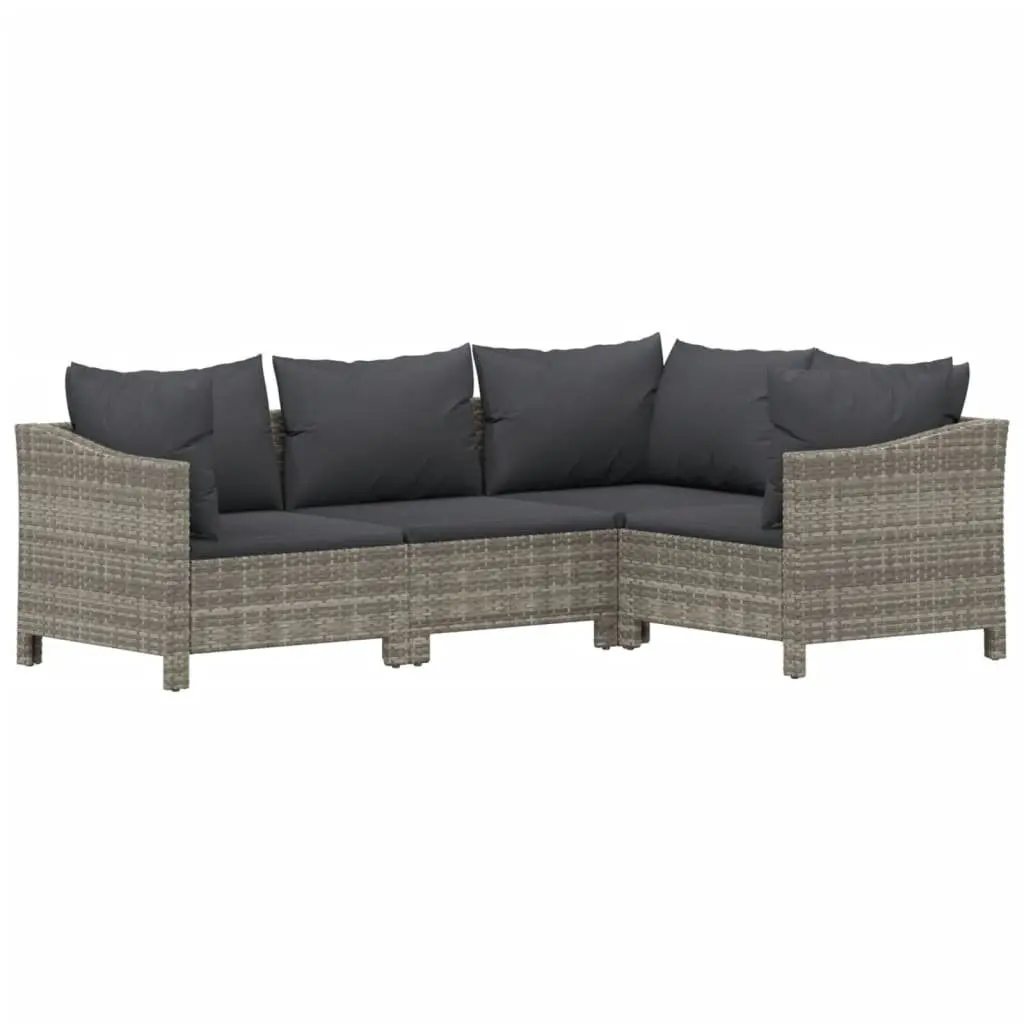 7 Piece Modular Garden Lounge Set with Cushions