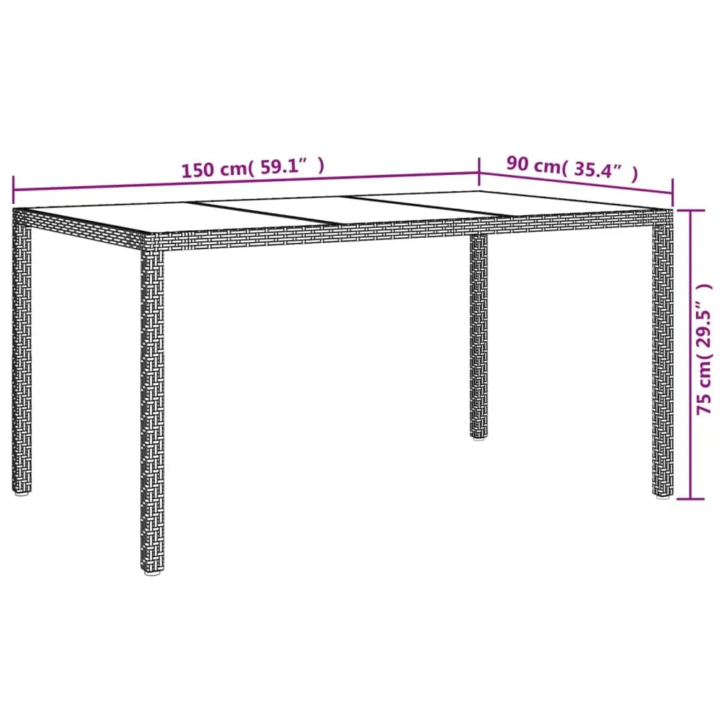 7 Piece Outdoor Dining Set with Cushions for Comfort