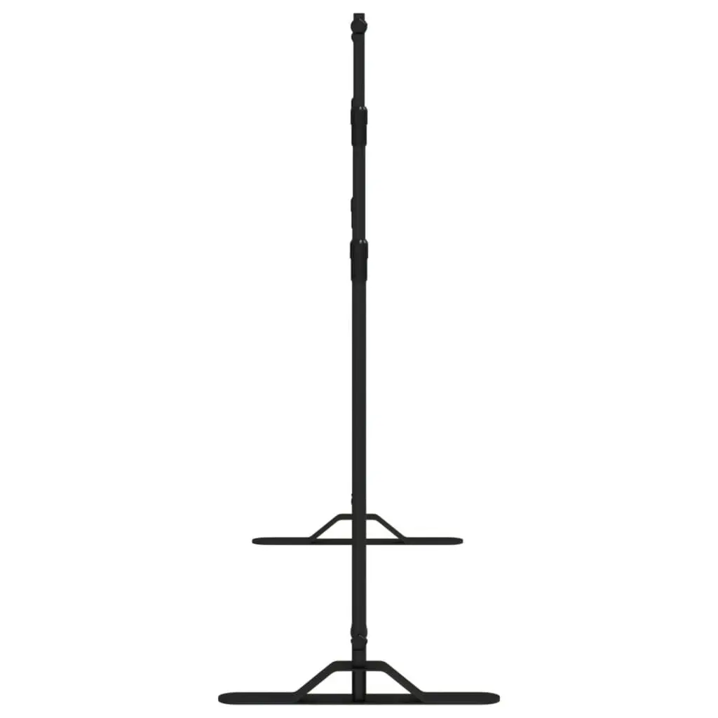 Adjustable Backdrop Stand Set 2 pcs Black Steel