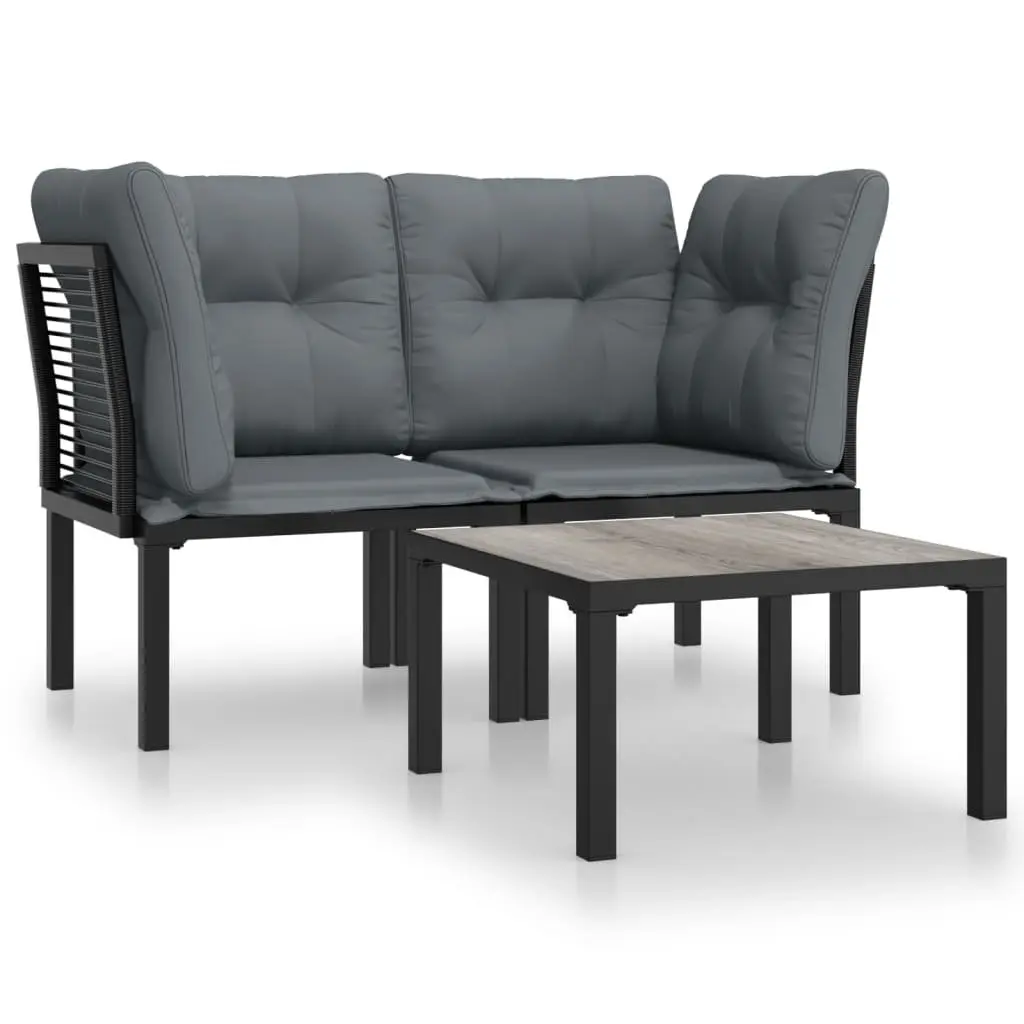 3 Piece Outdoor Lounge Set with Sturdy Build