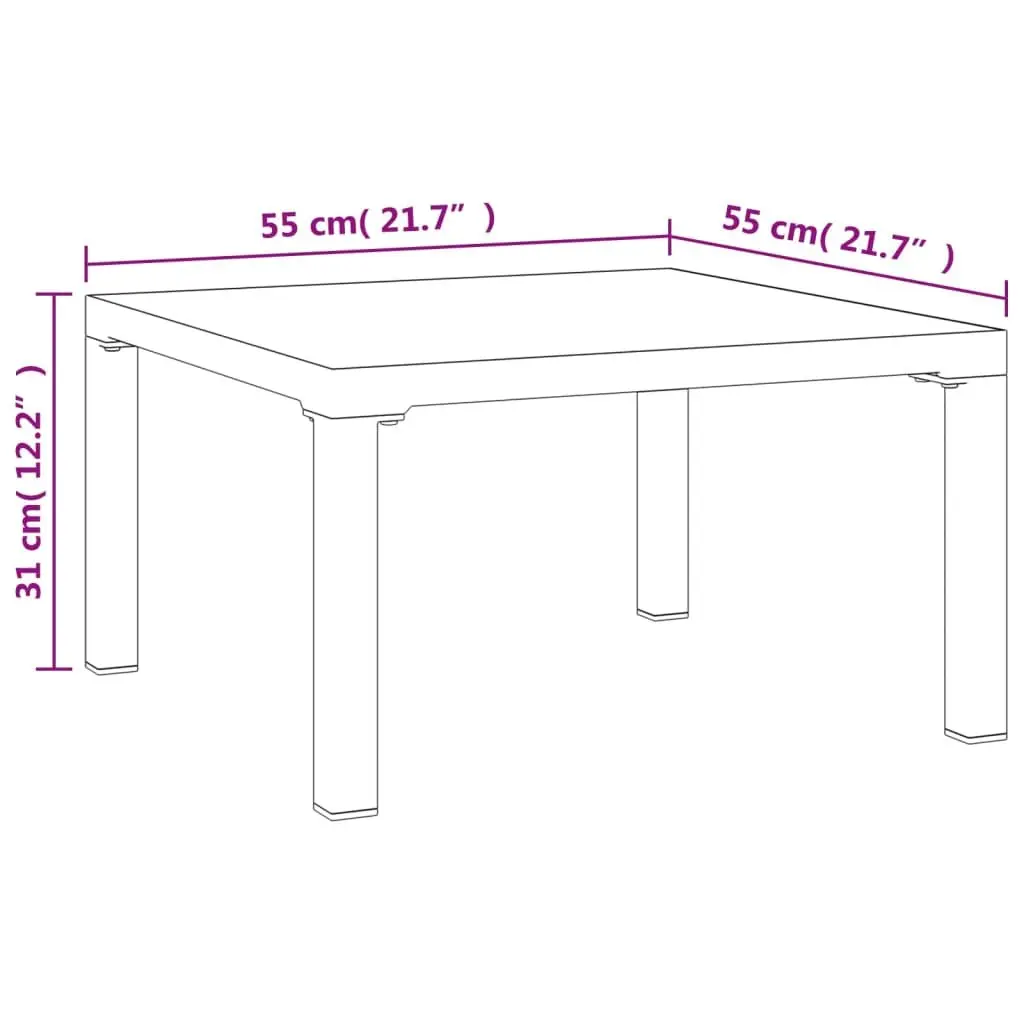 3 Piece Outdoor Lounge Set with Sturdy Build