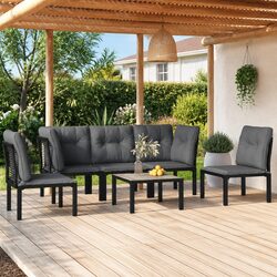 Stylish 6 Piece Garden Lounge Set for Outdoor Spaces