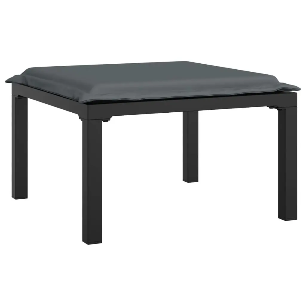 Garden Lounge Set 3 Piece Outdoor Furniture Black Grey Poly Rattan Patio Sofa