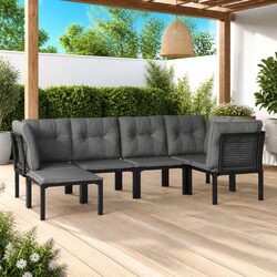Exceptional 6 Piece Garden Lounge Set with Sturdy Build