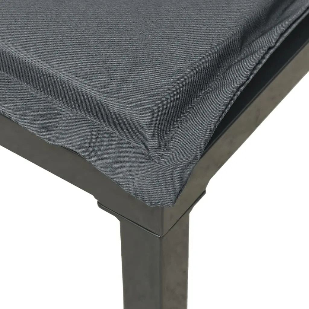 8 Piece Modular Garden Lounge Set in Black Grey