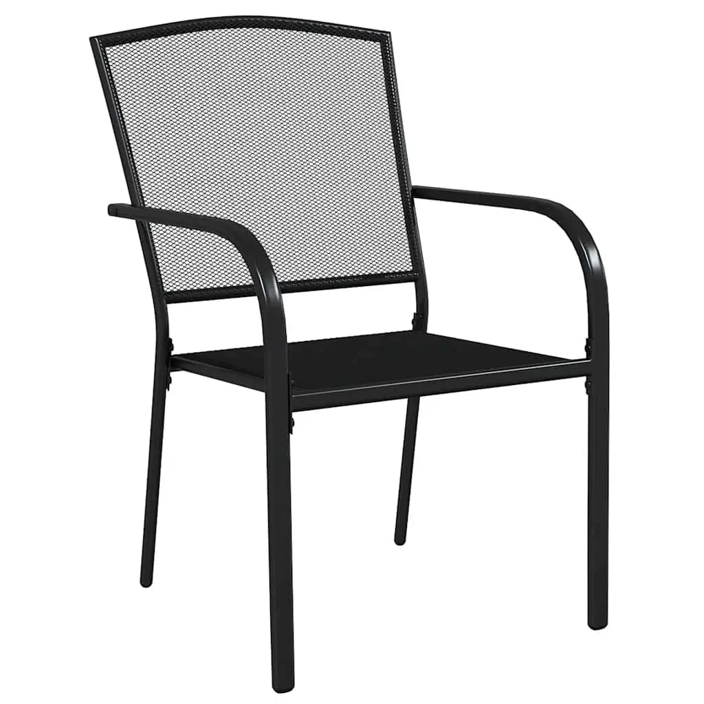 5-Piece Anthracite Steel Frame Garden Dining Set