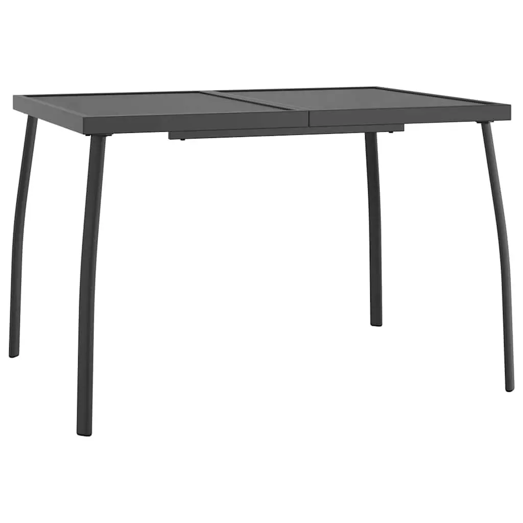 5-Piece Anthracite Steel Frame Garden Dining Set