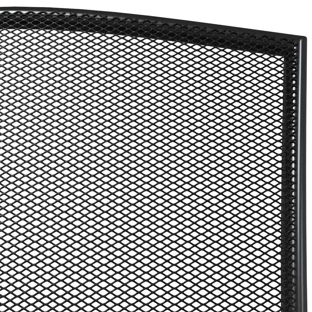 Outdoor Dining Set Steel 7 Piece Anthracite Garden Furniture