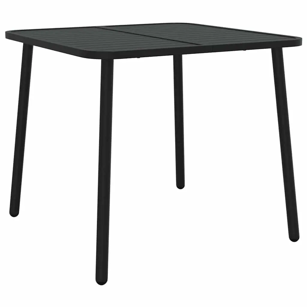 5-Piece Anthracite Patio Dining Set with Steel Frame