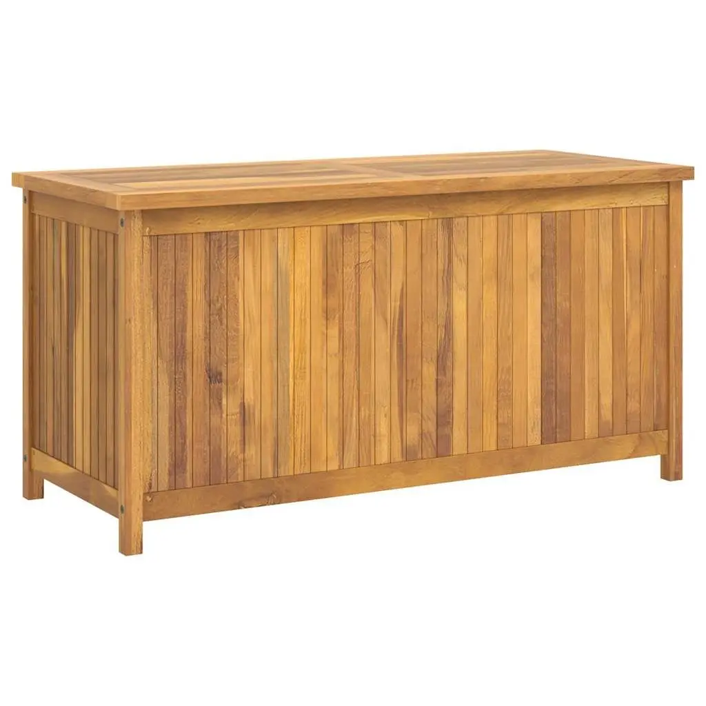 Garden Storage Box 114x50x58 cm Solid Teak Wood