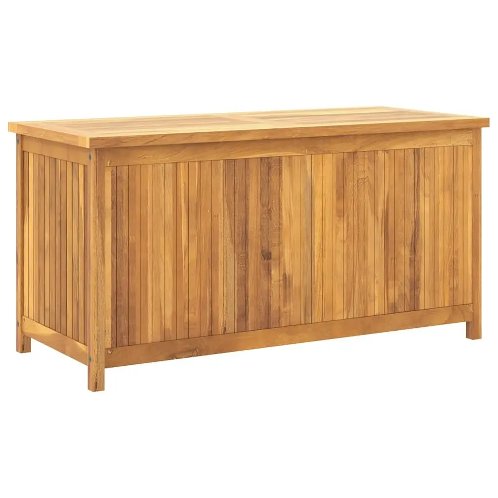 Garden Storage Box 114x50x58 cm Solid Teak Wood