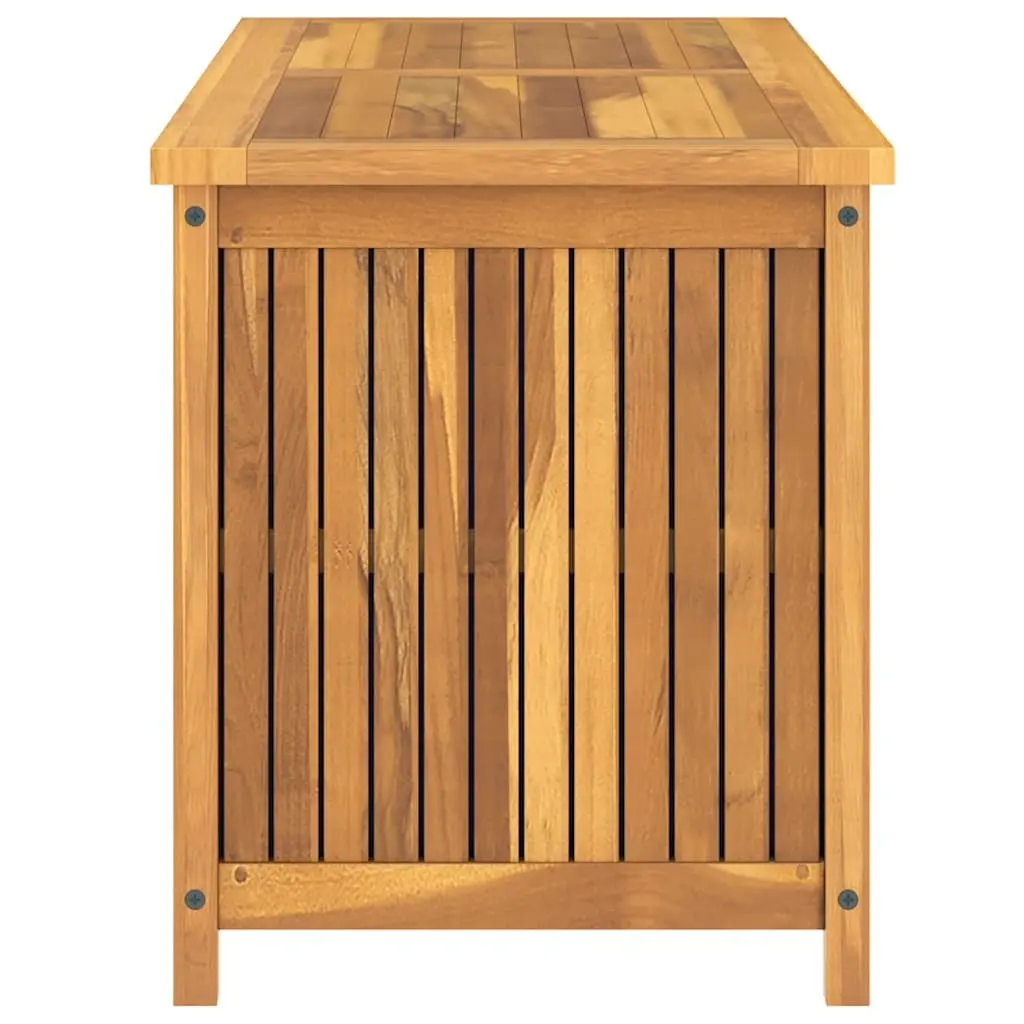 Garden Storage Box 114x50x58 cm Solid Teak Wood