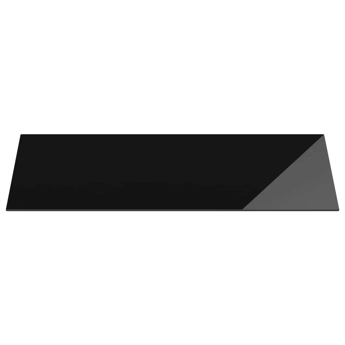 Black Tempered Glass Table Top 4 Piece Set