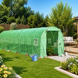 Premium 28m² Greenhouse with Durable Steel Frame
