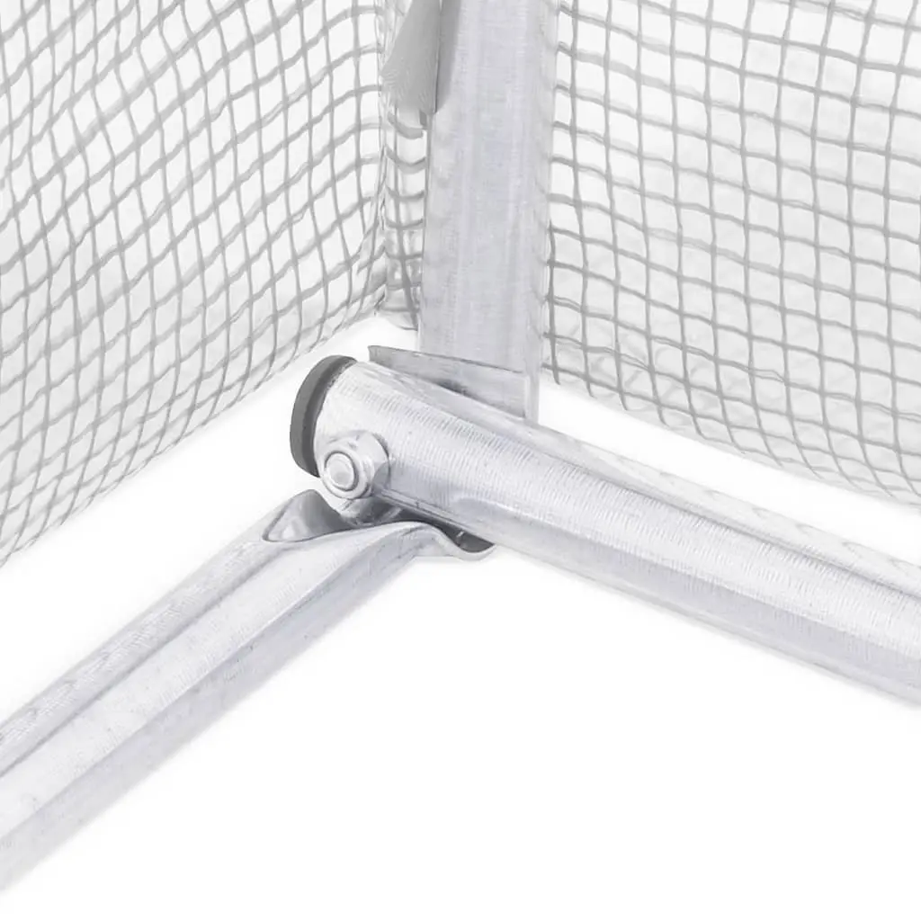 Greenhouse Steel Frame 18x2x2 m White 36 m² Polyethylene Cover