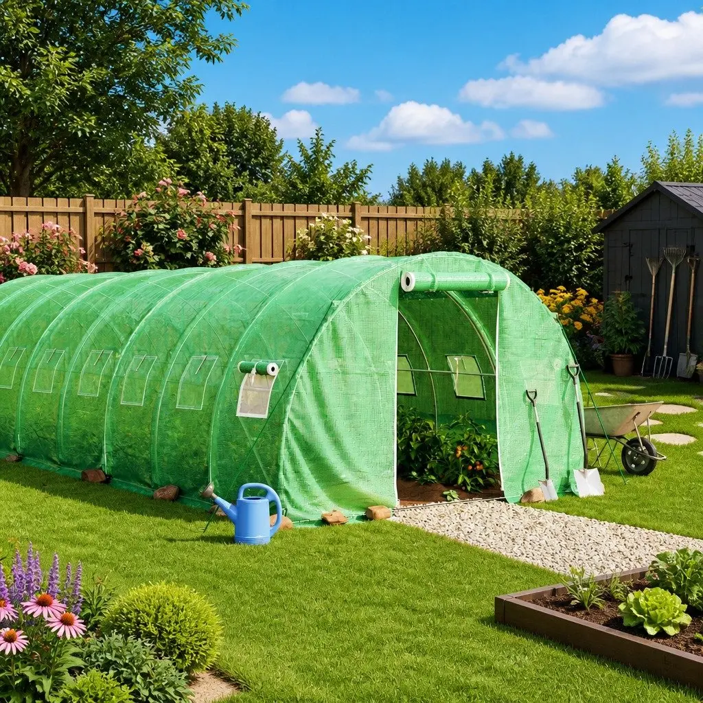 Greenhouse with Steel Frame 18m² 6x3x2m
