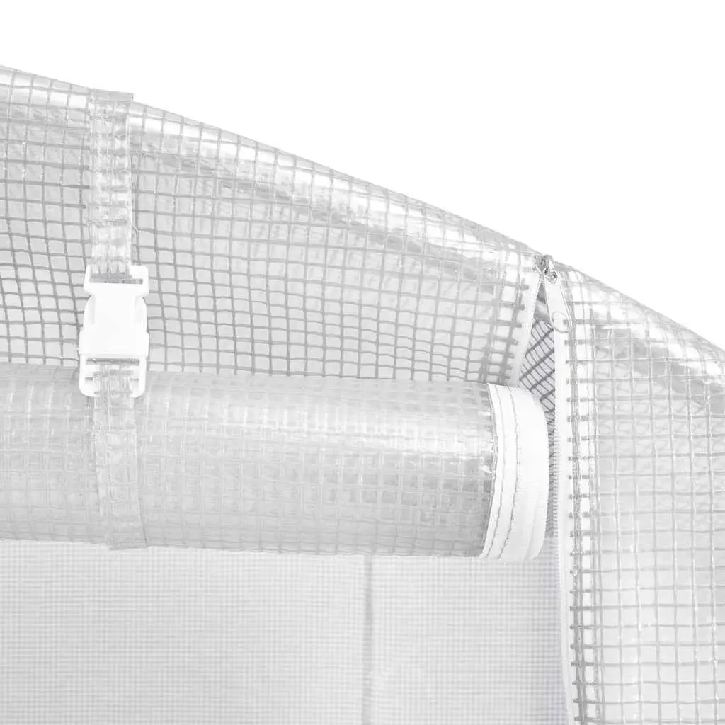 Greenhouse with Steel Frame White 10x3x2m 30sqm