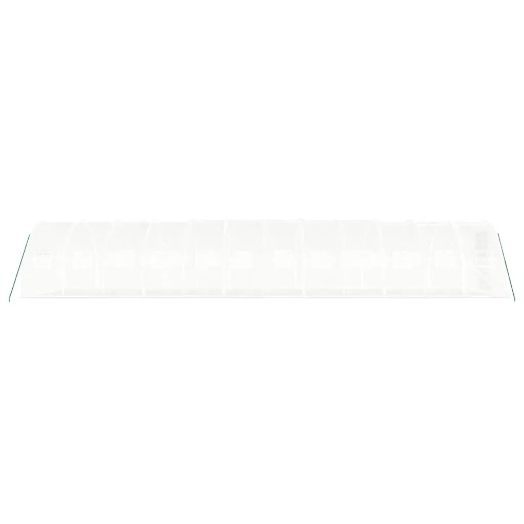 Greenhouse Steel Frame PE Cover 12x3x2m White