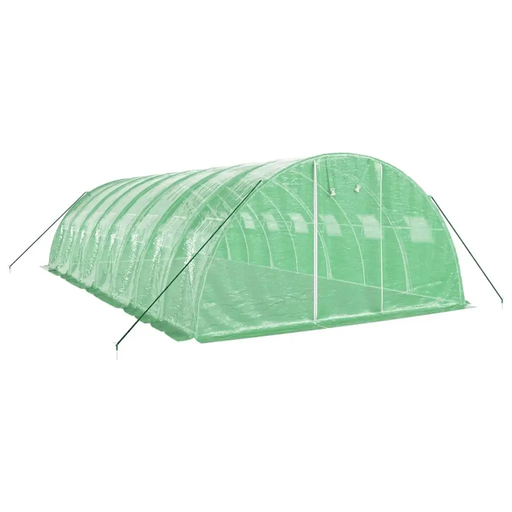 32m² Greenhouse with Steel Frame and PE Cover